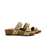 Lazamani Bo Flower Beads Two Strap Mules Beige