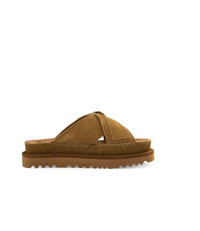 Warmbat Slipper Wondai Cognac Suede