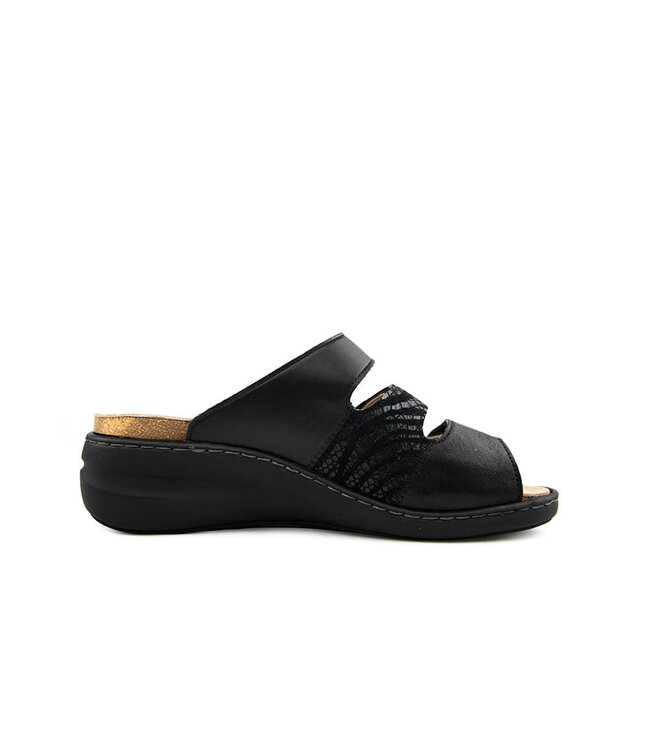 Solidus Slipper Glamour Schwarz Shape