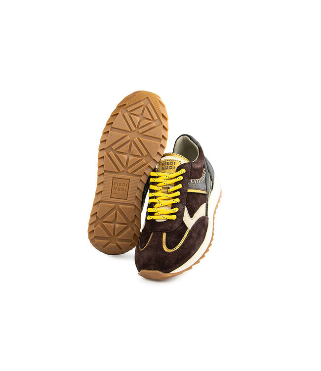 Piedi Nudi Sneaker Harlem Dark Brown