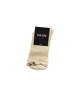 Via Vai Via Via Sok Star Hazel Glitter Gold Angora