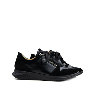 Hartjes Hartjes Sneaker Breeze Schwarz Suede Lack G