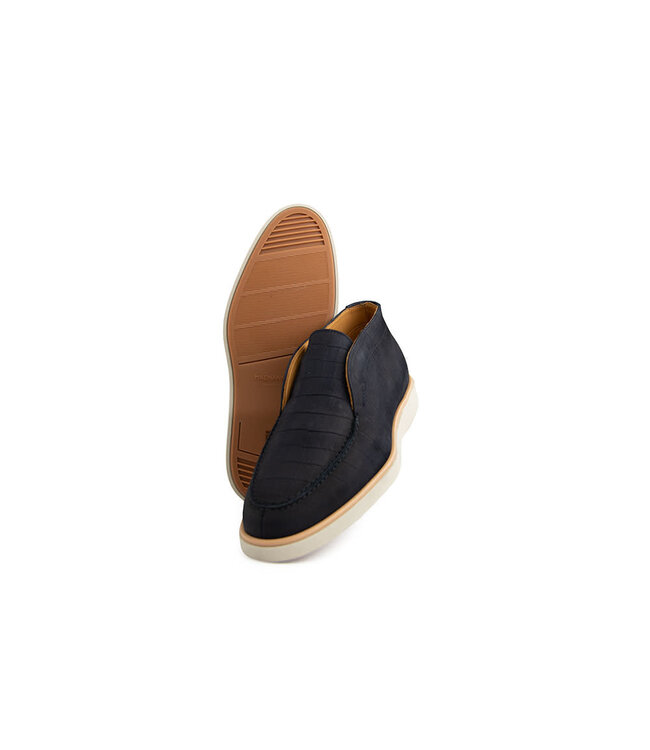 Magnanni Hoge Loafer Navy Grab. Lousiana