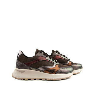 Footnotes Footnotes Sneaker Silke Dark Brown Combi H
