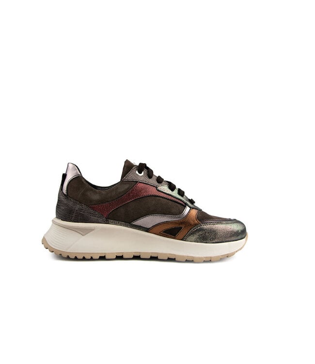 Footnotes Sneaker Silke Dark Brown Combi
