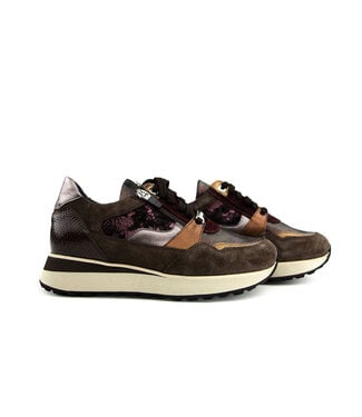 Footnotes Footnotes Sneaker Elke Brown Metal Print K
