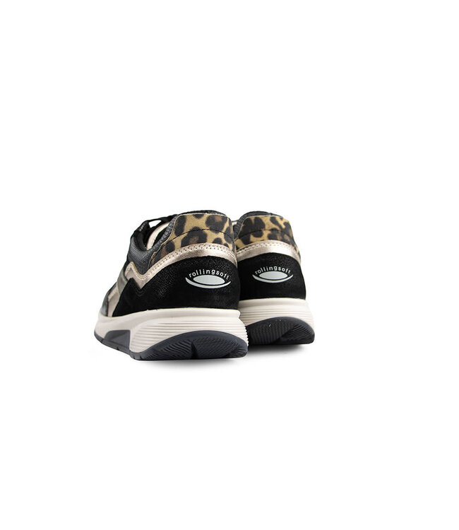 Gabor Rolling Soft Sneaker Black Taupe