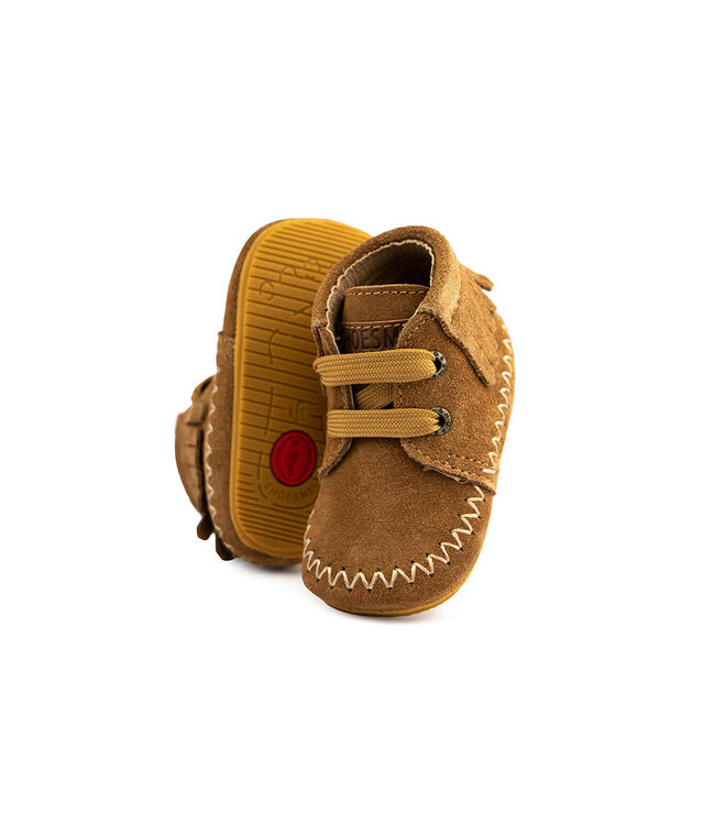 Shoesme Babyproof Veter Franje Cognac