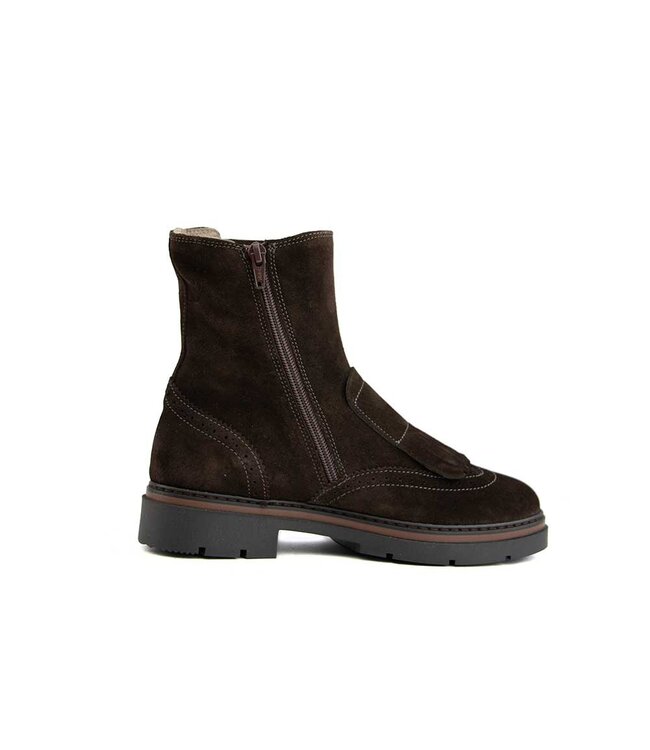 DL Sport Enkellaars Klep Cacao Velour