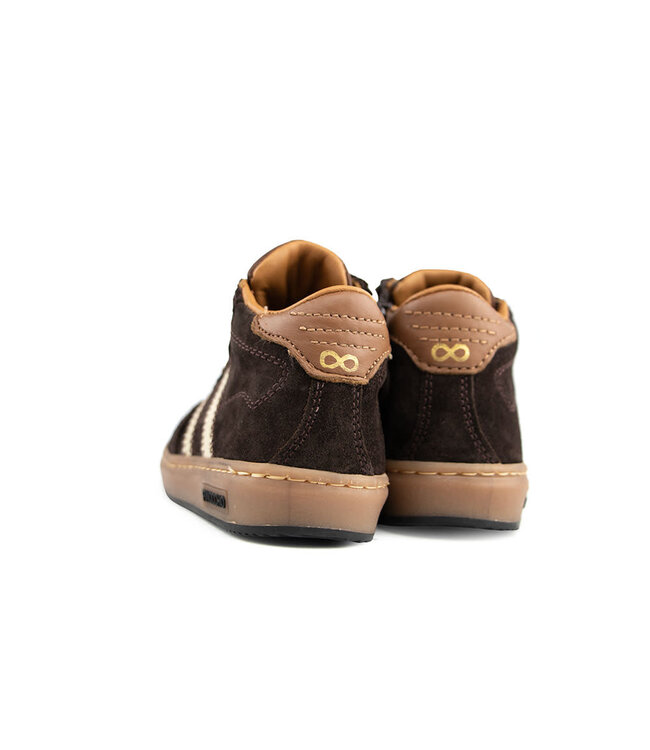 Pinocchio Hoge Sneaker Dark Brown