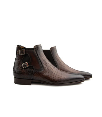 Magnanni Magnanni Chelsea Cacao Mid Brown Grab.Alligator