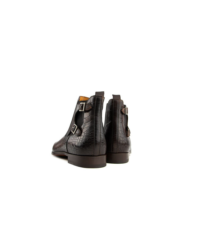 Magnanni Chelsea Cacao Mid Brown Grab.Alligator