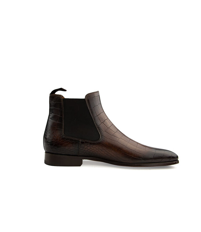 Magnanni Chelsea Cacao Mid Brown Grab.Alligator