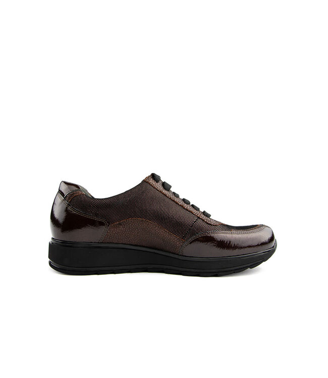 Durea Sneaker Donkerbruin Bordo