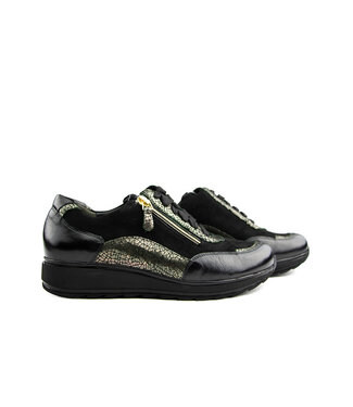 Durea Durea Sneaker Zwart Gunmetal K