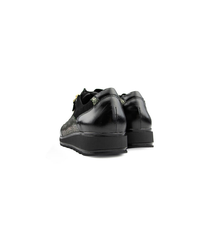 Durea Sneaker Zwart Gunmetal