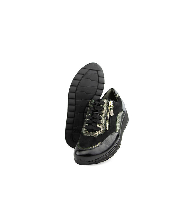 Durea Sneaker Zwart Gunmetal