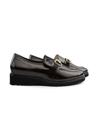 Hassia Hassia Sevilla Loafer Chocplum Metallic