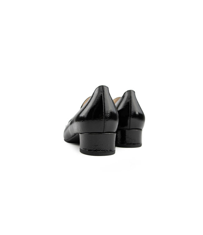 Hassia Roma Pump Schwarz Wetlack