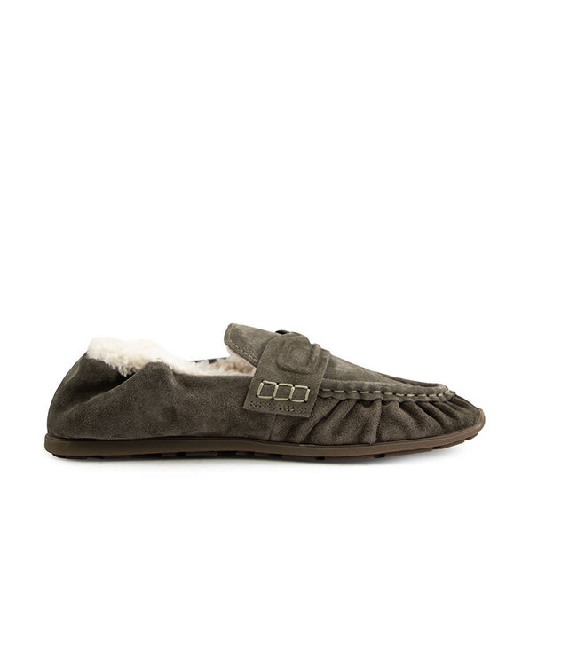 Nubikk Riley Mio Fur Dark Grey Suede