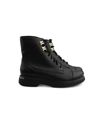 Durea Durea Veterboot Zwart Leer H