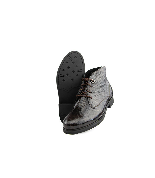 Durea Veterboot Donkerbruin Lak
