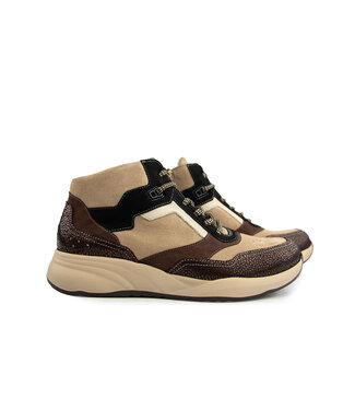 Durea Durea Hoge Sneaker Donkerbruin Taupe H