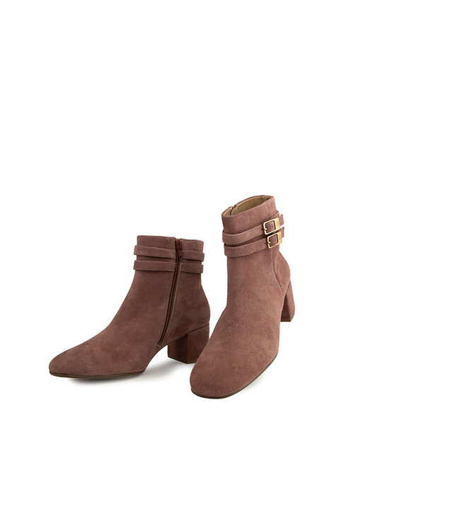 Hogl Enkellaars Freya Darkrose Vintagesuede