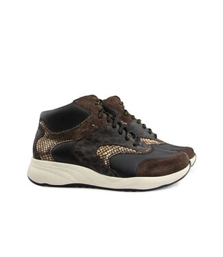 Durea Durea Hoge Sneaker Caffe Zwart Taupe K
