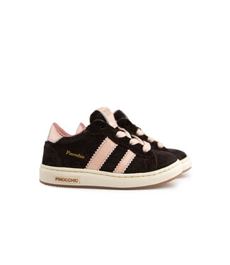 Pinocchio Pinocchio Sneaker Dark Brown Pink Combi