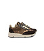Pinocchio Sneaker Dark Brown Gold Glitter