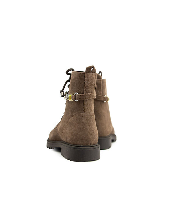 Hip Veterboot Taupe Suede