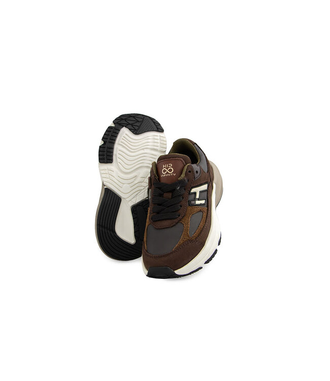 Hip Sneaker Dark Brown Combi