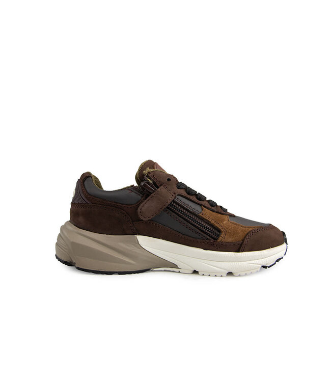 Hip Sneaker Dark Brown Combi