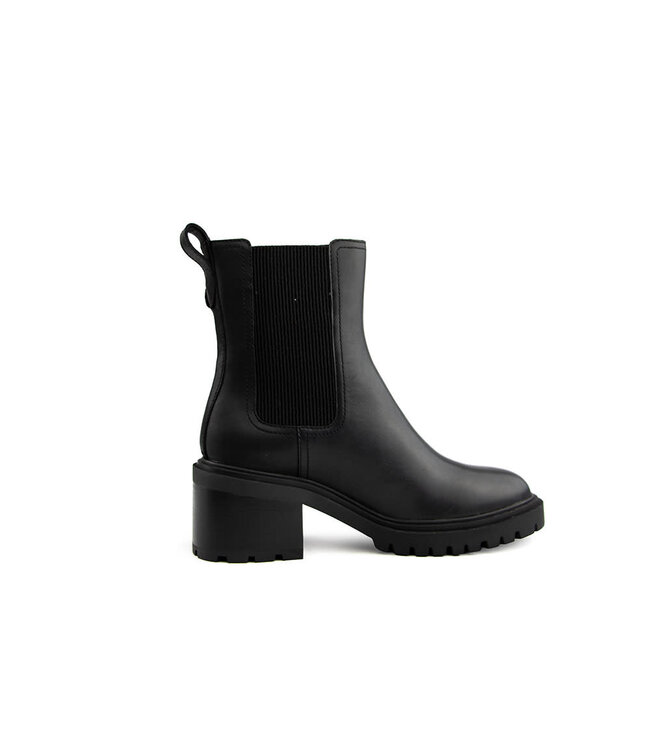 Tommy Hilfiger Block Heel Buckled Chelsea Black