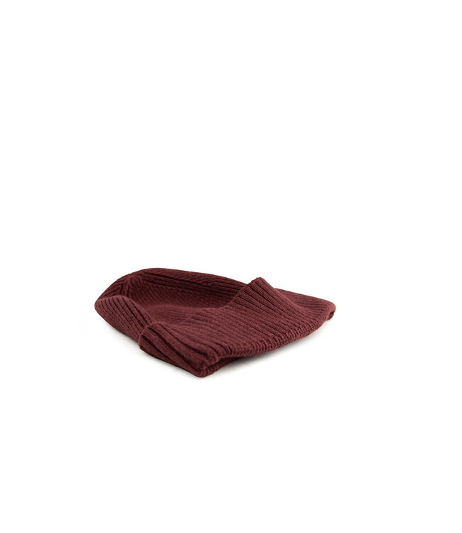Tommy Hilfiger Cotton Beanie Red Wine Melange