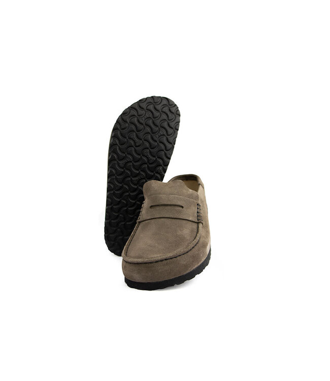 Birkenstock Naples Wrapped Concrete Gray Regular