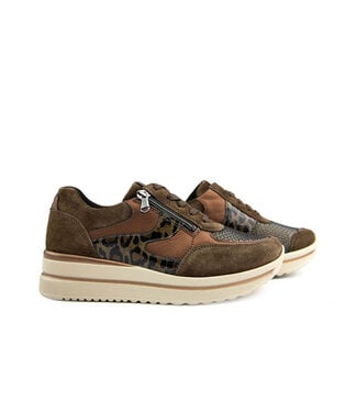 Waldläufer Waldlaufer Sneaker Luana Cognac Khaki K