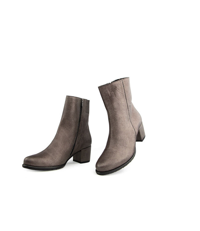 Footnotes Enkellaars Babs Phython Dark Brown