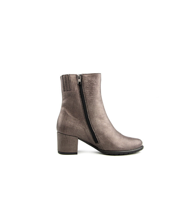 Footnotes Enkellaars Babs Phython Dark Brown