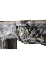 Maison Leon Van den Bogaert Feiner französischer Régence-Kamin aus Marmor