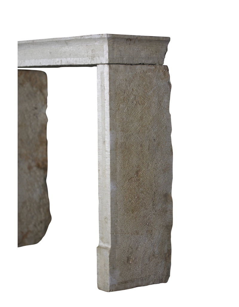 Gradlinigen Französisch Rustic Glänzend Kalkstein Kamin Verkleidung