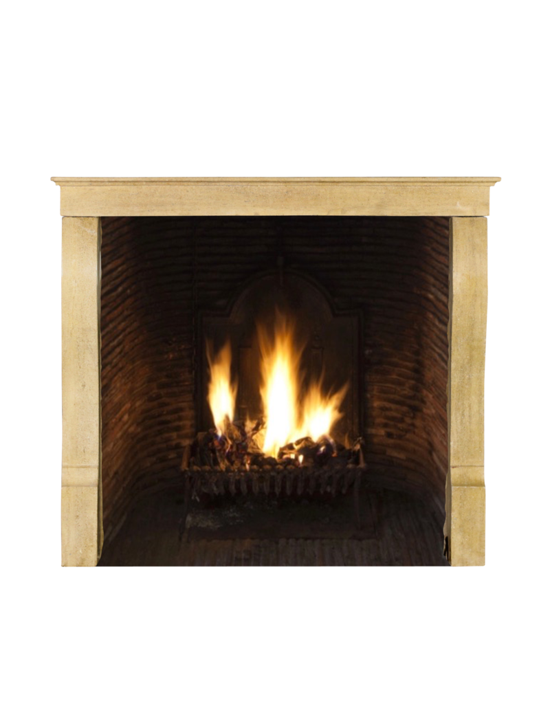 Maison Leon Van den Bogaert Small European Fireplace Surround In Limestone