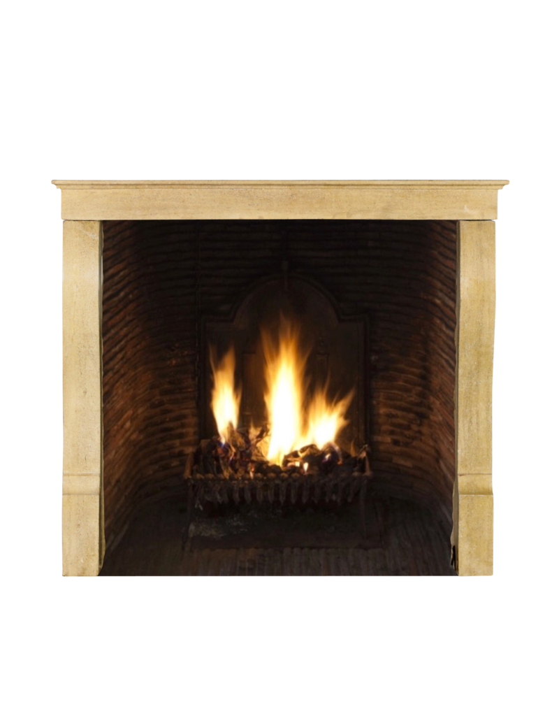 Small European Fireplace Surround In Limestone