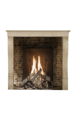 Small European Fireplace Surround In Limestone