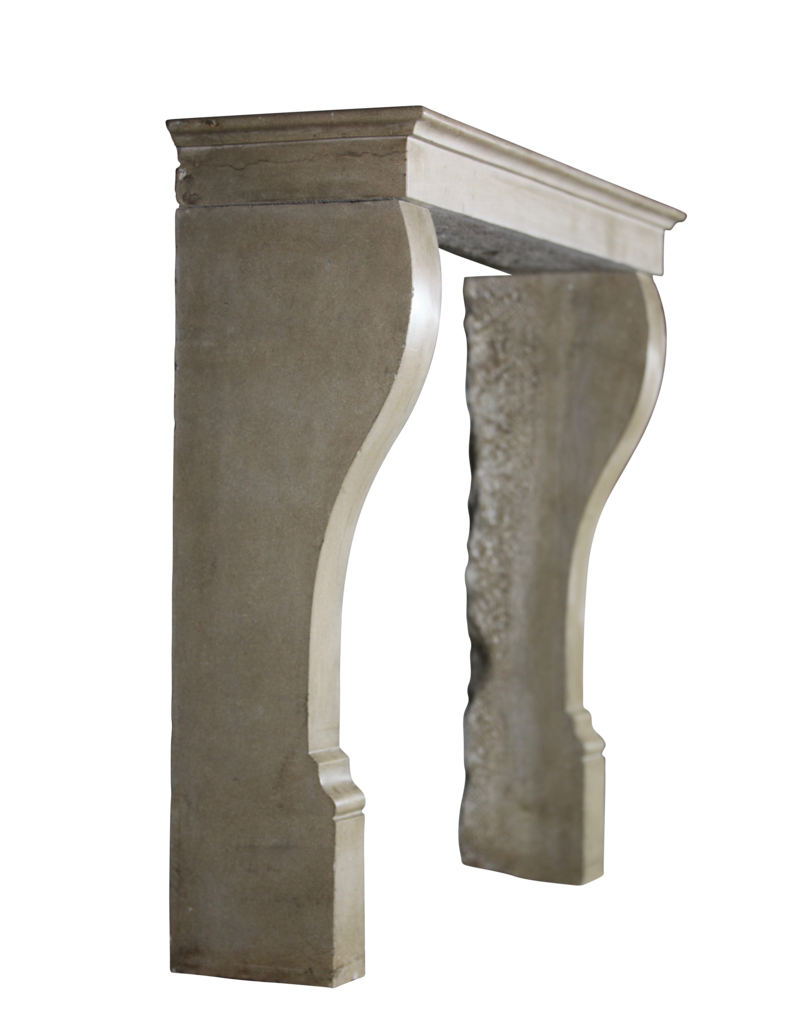 Small European Fireplace Surround In Limestone