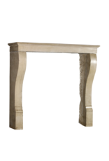 Small European Fireplace Surround In Limestone