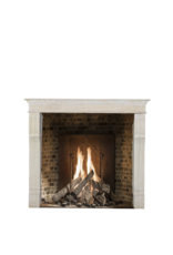 Small European Fireplace Surround In Stone For Timeless Interiors