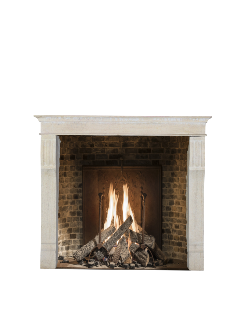 Small European Fireplace Surround In Stone For Timeless Interiors