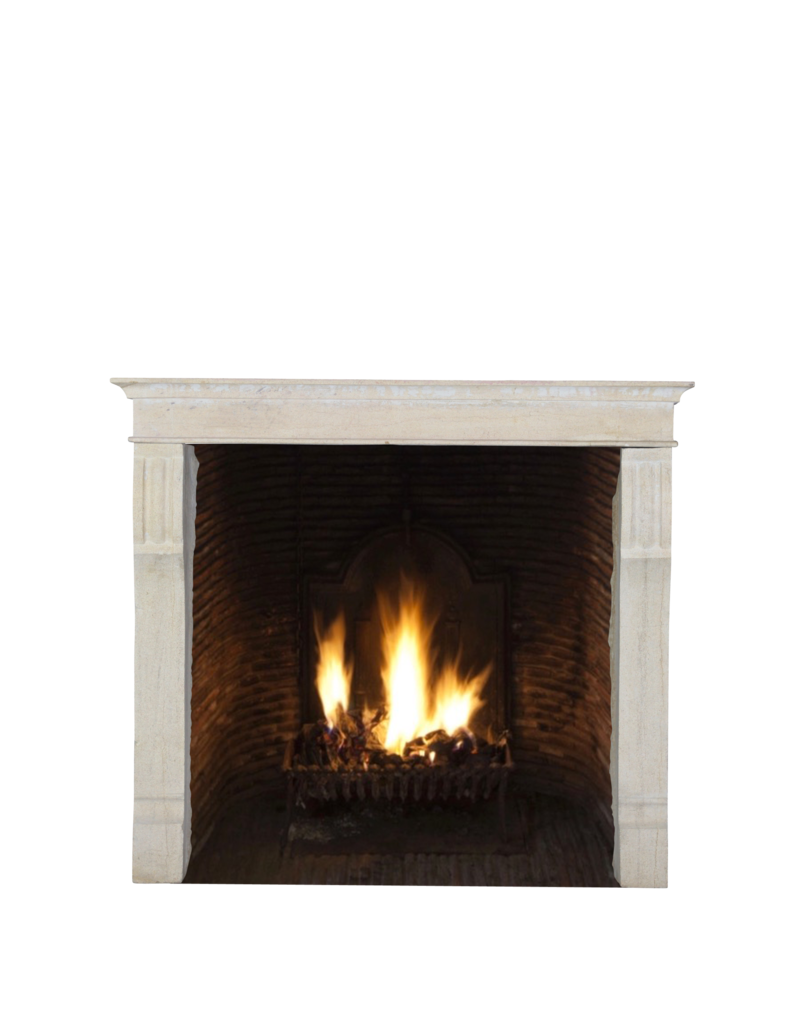 Small European Fireplace Surround In Stone For Timeless Interiors